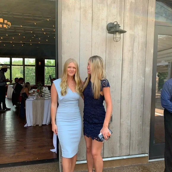 PrettyLittleThing Blue One Shoulder Sheath Dress - Picture 1 of 4